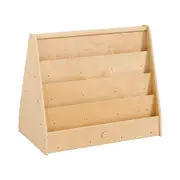 Jooyes Kids 4 Tier Wooden Display Bookcase - Double Side