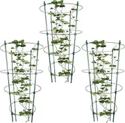 tomatos Cage, 3Pcs Garden tomatos Cages, Cucumber Bean Climbing Rack, Plant Support Flower Stands for Vines, Fruits, Flowers, Climbing Plants, Pots