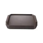 Soga Rectangular Serving Tray Set Of 5 Coffee