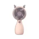 Portable Fan Ergonomic Design Cartoon Shape High Speed Usb Rechargeable Mini Fan