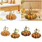 Vintage Coffee Pot Set Teapot and Tea Cups for Holiday Kitchen Dining Room