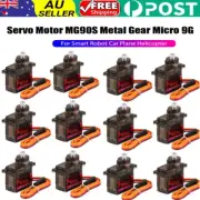 12PCS MG90S Metal Gear Servo Micro Servos for RC Car Helicopter Airplane Plane