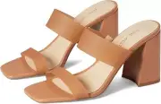 Nine West Gati 3 Slide Women's 8.5 Macaroon Block Heel Slip On Sandal KHD541