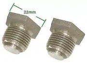 EMPI 16-9527 HEX HEAD 22MM OIL RELIEF SPRING PLUGS PAIR VW BUGGY BUG GHIA THING