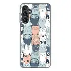 Mundaze Case for Samsung Galaxy S23 FE 5G Cover Cute Funny Cat Friends