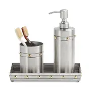 Roselli Rivets 3 Piece Bath Accessory Set