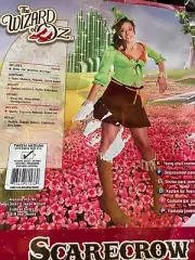 Wizard of Oz SCARECROW Halloween Costume Cosplay Sz Tween Med Dress 2-4