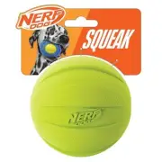 Nerf Dog Rubber Ball Dog Toy With Squeaker, Lightweight, Durable And W
