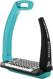 Acavallo Rel-X Easy Stirrups, One Size, Sky Blue, Set of 2