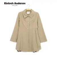 在飛比找momo購物網優惠-【Kinloch Anderson】時尚格紋內裏拼接洋裝外套