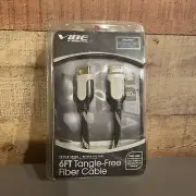 VIBE 6ft Tangle-Free Fiber Cable HDMI High Speed w/Ethernet NEW