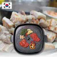 在飛比找Yahoo!奇摩拍賣優惠-韓國 Hanaro 排油烤盤 (方形) 32cm 火烤兩用 
