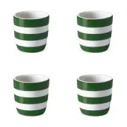 NEW Cornishware Egg Cup Set Adder Green 4pce
