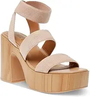 [Wild Pair] Womens Scarlitt Faux Leather Ankle Strap Pumps Tan 8 Medium (B,M)