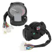 Waterproof LCD Display Motorcycle Digital Speedometer Odometer Tachometer D