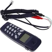 OFFSCH Telephone Phonecase Phones LCD Display Landline Phone Replacement Phone Tester Simplicity Phone Tester Corded Phone for Office Ringer Volume Corded Phone PVC Black
