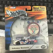New 2002 Mattel Hot Wheels Record Times Racing Johnny Benson 10 Stopwatch 54701