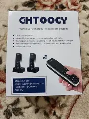 Chtoocy Wireless Intercom System CH-668 Rechargeable 1 Mile Range