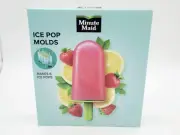 Minute Maid Ice Pop Molds Tray Make 6 Pops Green Tray With Green Handle Plastic