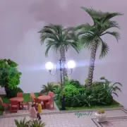 10PC HO/OO 1:100 Scale LED Street Lights Miniatures Lighting Lamps Sand Table