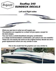 SeaRay 240 SUNDECK Decal/Graphics