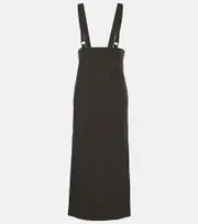 [Lemaire] Lemaire Cotton-blend midi skirt UK 14 black