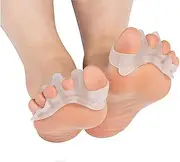 2 x Silicone Toe Separators Hallux Valgus Friction Protection Bunion Protection Crow Toe