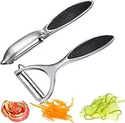 Vegetable Peelers Fruit Peelers Potato Peelers Stainless Steel Multi-Function Set for Kitchen and Household Tools Y & I Shape Swivel Blades Melon Planer Skin-Peeler