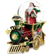Thomas Kinkade Santa Claus Is Comin' To Town Musical Snowglobe Train Car #1