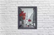 Paris Sketches WD2344 18.9 x 14.9 inches Crafting Spark Diamond Painting Kit