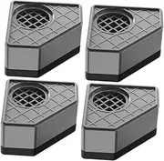 SHOWERORO 4pcs Washer Anti-Slip Feet Pads Washing Machine Foot Mat Grey Easy to Clean Moisture Prevention Sturdy Construction