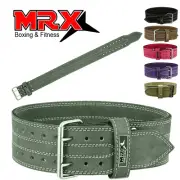 MRX Power Weight Lifting Gym Leather Belt Back Support Training Workout Unisex