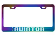Neo Chrome License Plate Frame for Lincoln Aviator