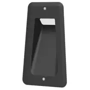 Step Wall Light Recessed 7W Trapezium Matte White 3000K IP54 Anti-Glare W106mm 190LM