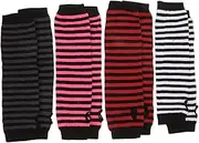 [COSMEVIVI] Women Gloves Warm Half Finger Mittens Comfortable Knit Arm Warmers Thumb Hole for Touch Screen Kids Adults