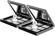 ASAKKURA 2 Sets Makeup Palette Empty Eyeshadow Palette Lip Palette Empty Makeup Containers Lipstick Containers Empty Lipstick Palette Empty