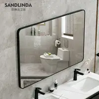 在飛比找樂天市場購物網優惠-大尺寸浴室鏡衛生間鏡子掛墻廁所洗手間洗手臺洗漱臺衛浴鏡子
