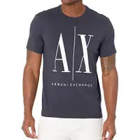 在飛比找Yahoo奇摩購物中心優惠-Armani Exchange 男棉大標誌圓領T