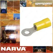 Narva 4.3mm Yellow Insulated Ring Terminal Wire size 5-6mm - Blister Pack of 14