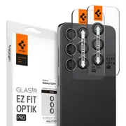 SPIGEN Galaxy S24 FE/S24 Plus Camera Lens Protector, 2024 Genuine EZ Fit Optik Pro Tempered Glass 2PCS for Samsung