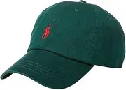 [POLO RALPH LAUREN] Men's Hat Green One US Size Baseball Cap Pony Logo