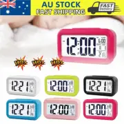 DIGITAL BEDSIDE LED SNOOZE ALARM CLOCK TIME TEMPERATURE DAY/NIGHT MODE CLOCK CW