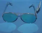 Target Sunglasses Gold Tone Mirrored Aviator Teardrop Lens