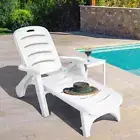 Pool Beach Garden Deck Tanning Reclining Folding Sun Bed Lounge Chaise Chair