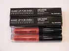 2 MAKE UP FOR EVER LAB SHINE GEL SHIMMER LIP GLOSS #S10 - FULL SIZE - NIB