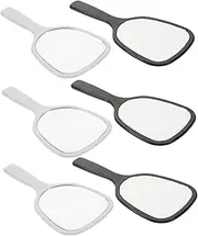 Ipetboom 6pcs Handheld Vanity Mirror Makeup Mirror Salon Mirror Vintage Hand Held Pocket Mirror Travel Vanity Mirror Portable Travel Mirror Makeup Compact Mirror Shoelace Charms Mirrors