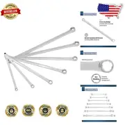 7Pc Extra Long Bolt Extractor Wrench Set - 6-Point Chrome Vanadium Quality