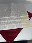 Set Of 4 Lenox White Placemats Opal Innocence Pattern Machine Washable New