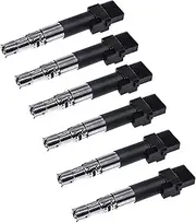 6Pcs Ignition Coils Compatible for Audi A3 Q7 TT Quattro Porsche Cayenne VW CC Passat Golf Touareg Phaeton Skoda Superb 022905100B UF531