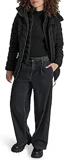 [DKNY] Women's Bib-Front Light-Weight Puffer